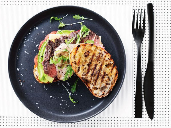 Steak Sandwich with Black Garlic Aioli