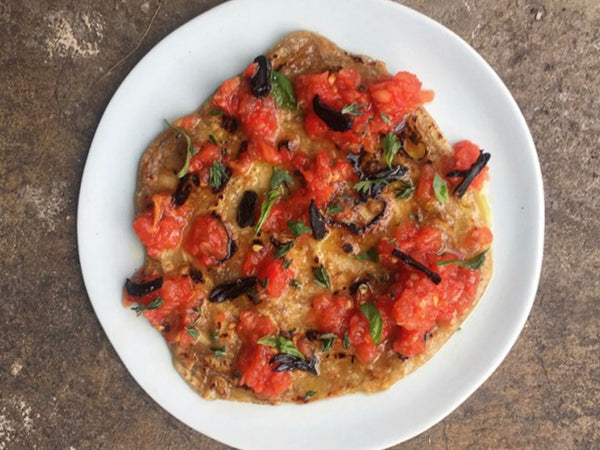 Olive Oil Flatbreads with 3-Garlic Butter