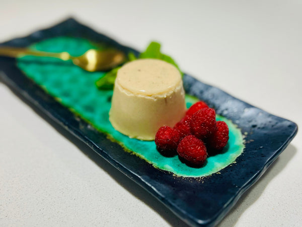 Black Garlic & Vanilla Bean Panna Cotta