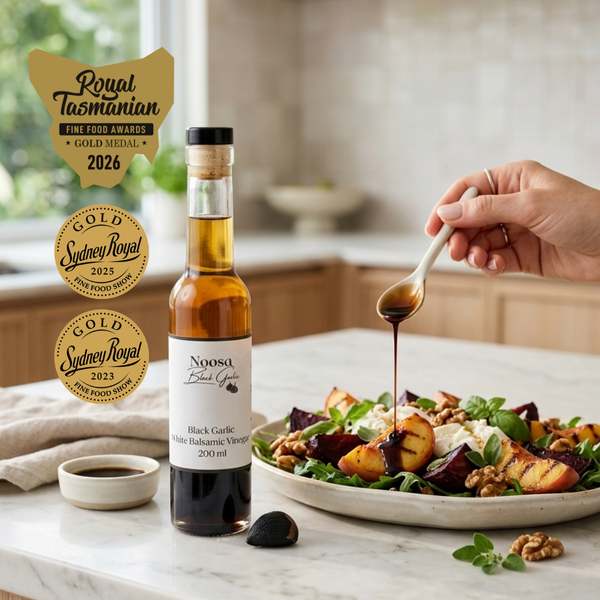 Black Garlic White Balsamic Vinegar 200 ml - Triple Gold Medal Winner